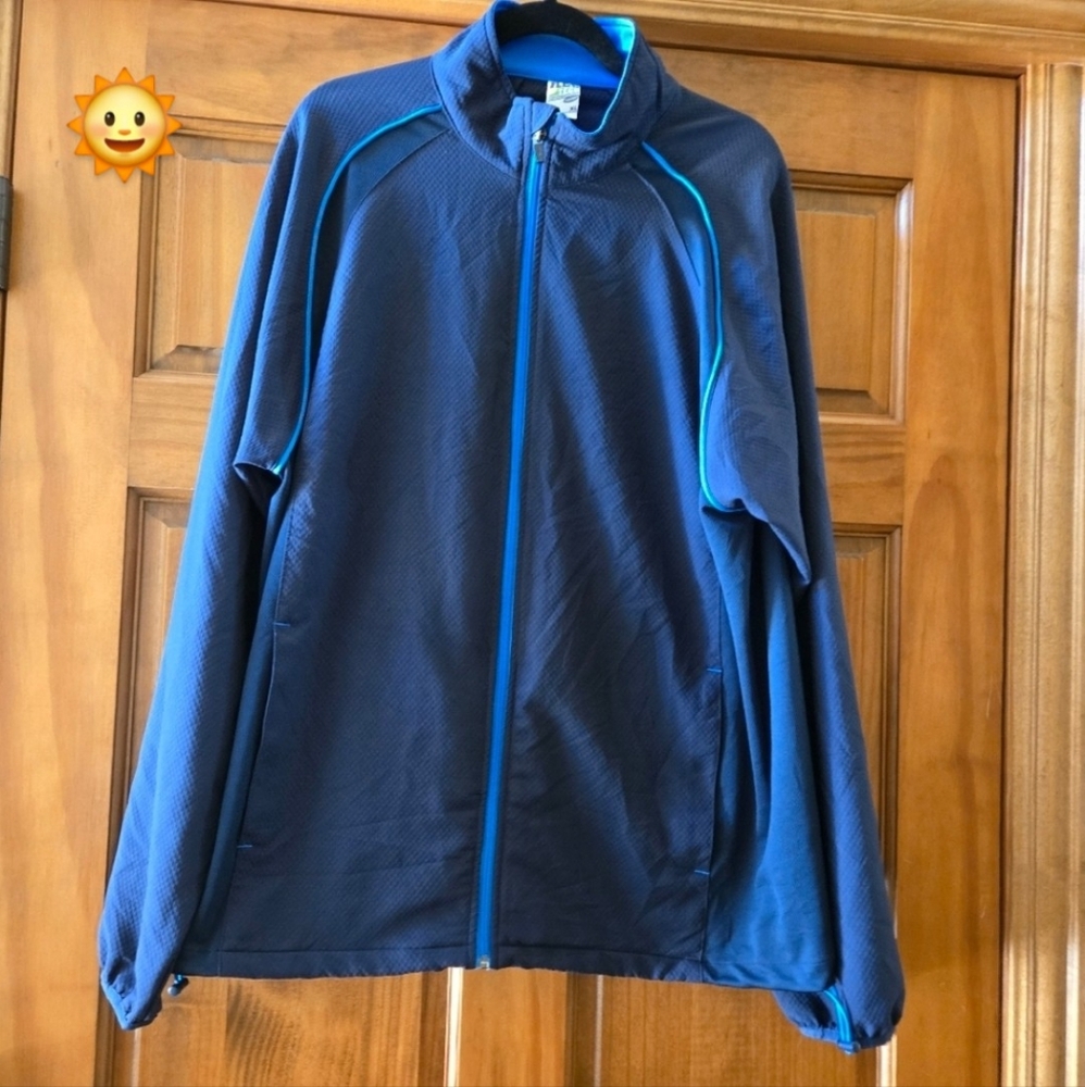 OLD NAVY REC TECH MEN'S ZIP UP LIGHTWEIGHT JACKET BLUE SIZE XL